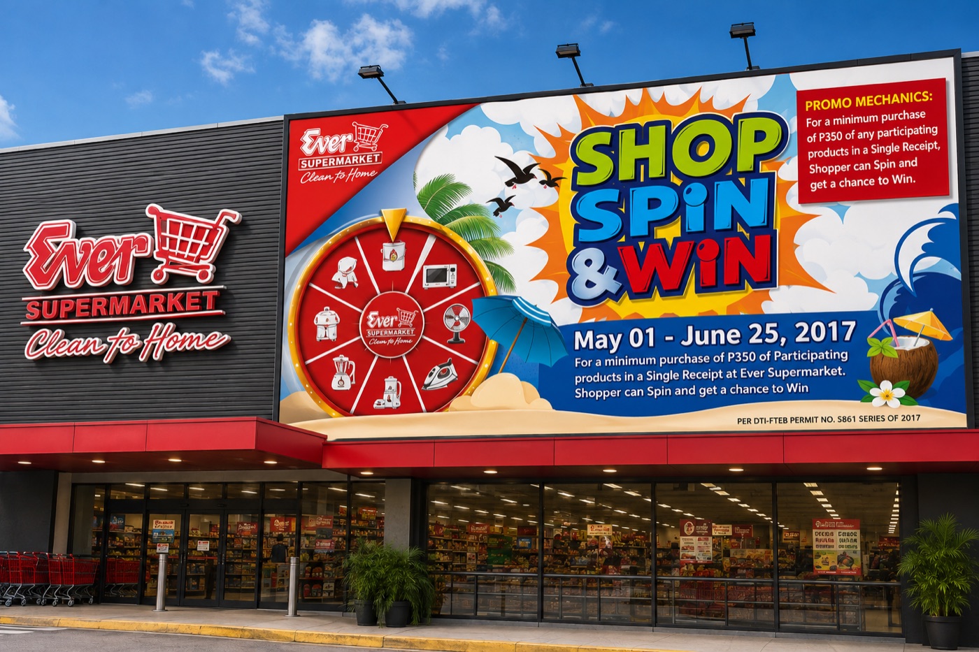 Ever Shop And Win Billboard 2 — Marketing design