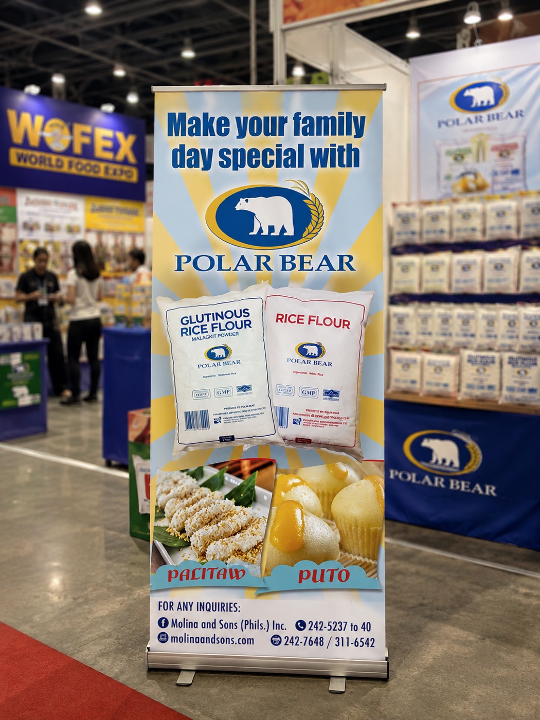 Polar Bear Expo Banner Display — Marketing design